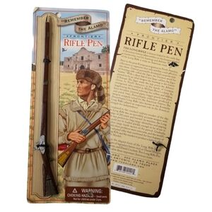 Remember The Alamo Rifle Pen 9.5"L‎ Blue Ink Writing Instrument NIP